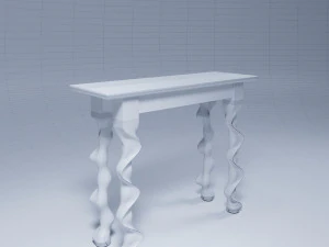 Cherry Taffy console table by David Hurwitz 3D Model