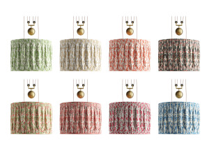 Double Rise And Fall Ceiling Light With Gathered Shade By Soane 3Dモデル