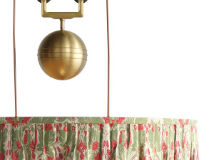 Double Rise And Fall Ceiling Light With Gathered Shade By Soane Modèle 3D