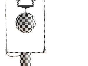 The Double Rise And Fall Ceiling Light Metal Drum Shade By Soane 3D Model