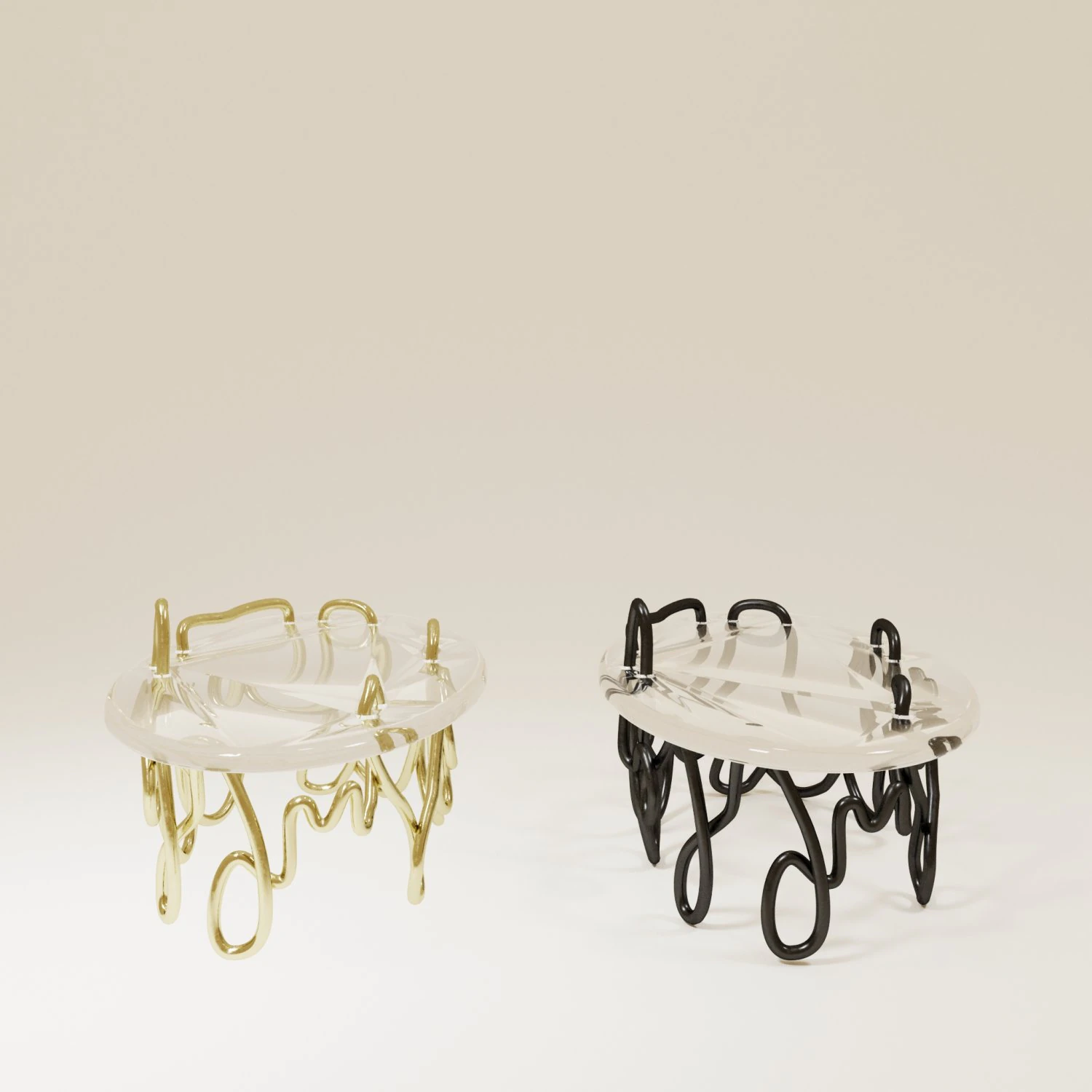 Modern oval cofee table 3D Model .c4d .max .obj .3ds .fbx .stl .blend 