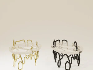 Tavolino moderno ovale Modello 3D