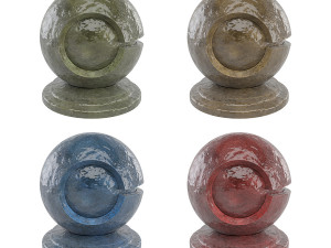 Colored Glazed Stoneware Ceramic - Seamless Material CG टेक्स्चर्स