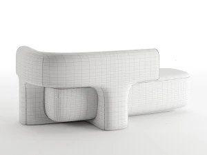 Litho sofa by Guillaume Delvigne - Pierre Frey 3D Model