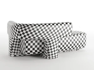 Litho sofa by Guillaume Delvigne - Pierre Frey 3D Model