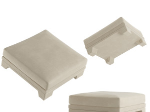 Patt Sofa Ottomano by Charles Tassin - Pierre Frey 3D Model