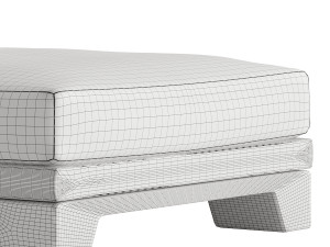 Patt Sofa Ottomano by Charles Tassin - Pierre Frey 3D मॉडल