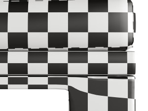 Patt Sofa Ottomano by Charles Tassin - Pierre Frey 3D मॉडल