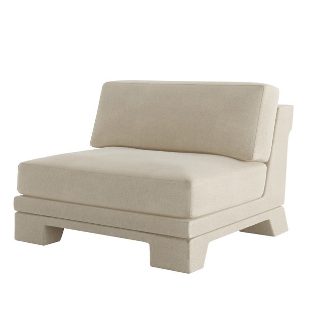 Patt Sofa Single by Charles Tassin - Pierre Frey 3D 模型 .c4d .max .obj .3ds .fbx .stl .blend 