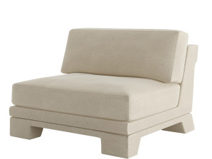 Patt Sofa Single by Charles Tassin - Pierre Frey 3D Model