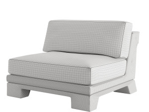 Patt Sofa Single by Charles Tassin - Pierre Frey 3D 模型