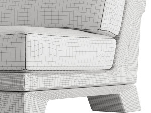 Patt Sofa Single by Charles Tassin - Pierre Frey 3D 模型