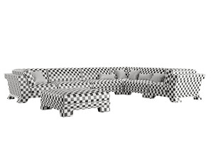 Patt Sofa by Charles Tassin - Pierre Frey 3D Modell