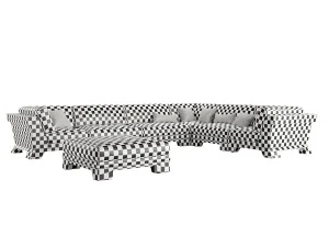 Patt Sofa by Charles Tassin - Pierre Frey 3D Model
