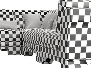 Patt Sofa by Charles Tassin - Pierre Frey 3D Model