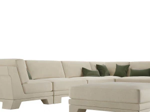 Patt Sofa by Charles Tassin - Pierre Frey 3D Model