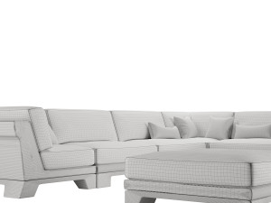 Patt Sofa by Charles Tassin - Pierre Frey 3D Modell