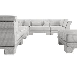 Patt Sofa by Charles Tassin - Pierre Frey 3D Modell