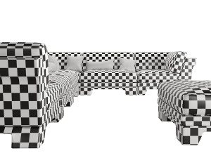 Patt Sofa by Charles Tassin - Pierre Frey 3D Modell