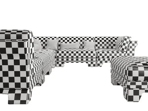 Patt Sofa by Charles Tassin - Pierre Frey 3D Model