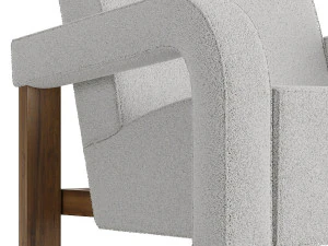 Pavillon Armchair by Georges Djo Bourgeois - Pierre Frey 3D Model