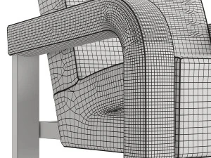 Pavillon Armchair by Georges Djo Bourgeois - Pierre Frey 3D Model