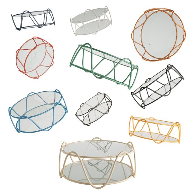 The Rattan Ribbon Table by Soane Britain 3D Model .c4d .max .obj .3ds .fbx .stl .blend 