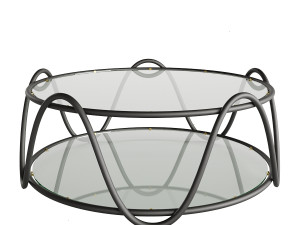 The Rattan Ribbon Table by Soane Britain 3D Model