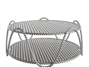 The Rattan Ribbon Table by Soane Britain 3D Model