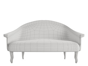 Vintage Sofa inspired in Brantwood Armchair 3D 模型