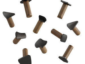 Industrial Wall Hooks by Blanked Studios 3Dモデル