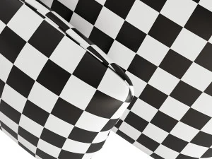 Pillows with ramp texture 3D Model