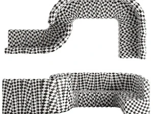 Divano modulare di Norr11 Modello 3D