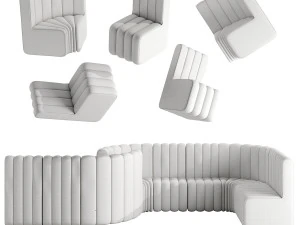 Divano modulare di Norr11 Modello 3D