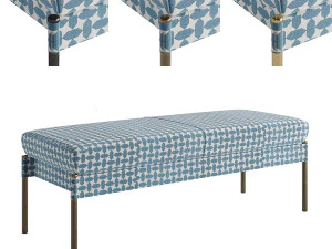 La panca Crillon Small di Soane Britain Modello 3D