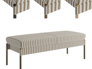 The Crillon Bench Small by Soane Britain 3D Model