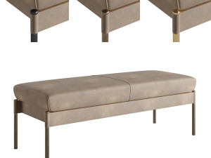 The Crillon Bench Small by Soane Britain 3D Model