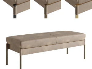 The Crillon Bench Small by Soane Britain 3D Model