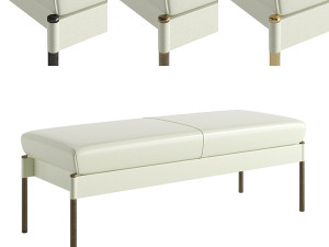The Crillon Bench Small by Soane Britain 3D Model