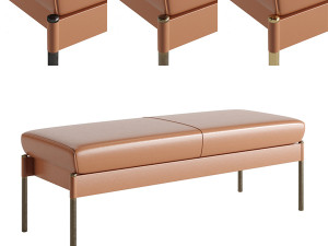 The Crillon Bench Small by Soane Britain 3D Model
