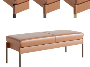 The Crillon Bench Small by Soane Britain 3D Model