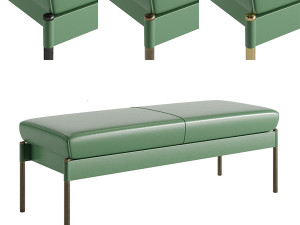The Crillon Bench Small by Soane Britain 3D Model