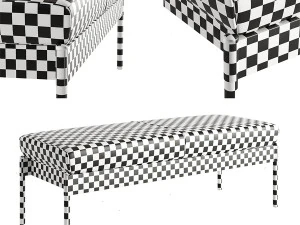 The Crillon Bench Small by Soane Britain 3D Model