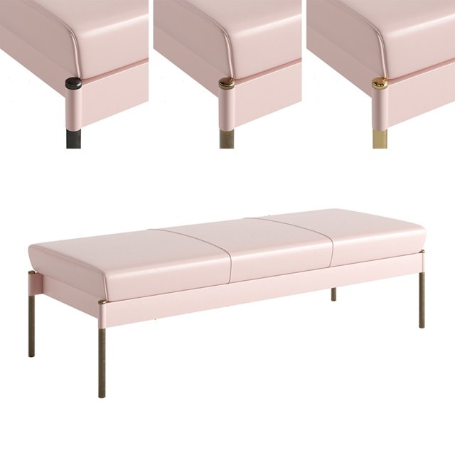 The Crillon Bench Small by Soane Britain 3D 模型 .c4d .max .obj .3ds .fbx .stl .blend 
