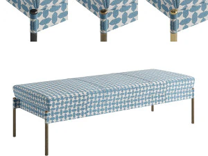 The Crillon Bench Small by Soane Britain 3D Model
