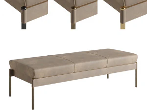 The Crillon Bench Small by Soane Britain 3D Model