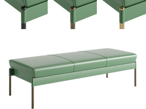 The Crillon Bench Small by Soane Britain 3D 模型