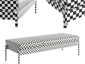 The Crillon Bench Small by Soane Britain 3D Model