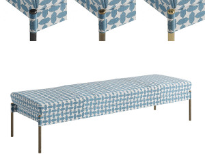 The Crillon Bench Large by Soane Britain 3D Model