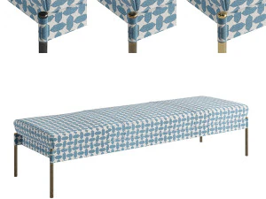 The Crillon Bench Large by Soane Britain 3D Model